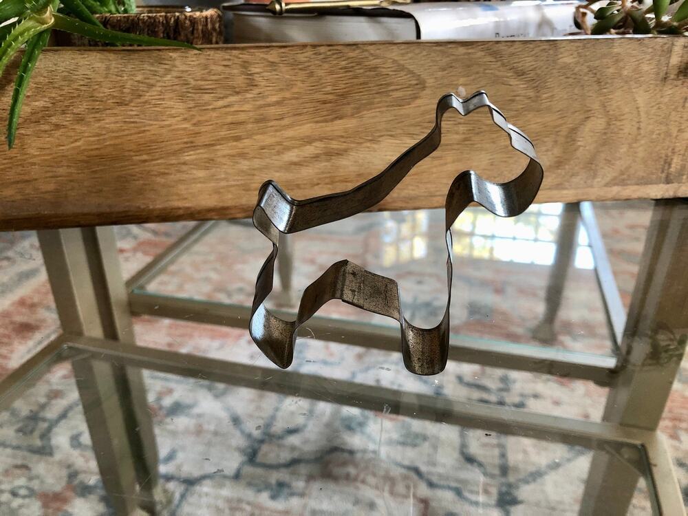 Vintage Dog Metal Cookie Cutter- Animal shape